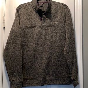 Eddie Bauer half snap button sweater.